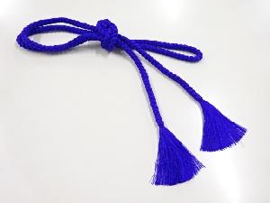 リサイクル　正絹　手組帯締め（青紫）